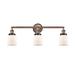 Innovations Lighting Bruno Marashlian Small Bell 30 Inch 3 Light Bath Vanity Light - 205AC-BPBK-HRBK-G51