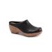 Extra Wide Width Women's Madison Clog by SoftWalk in Black (Size 9 WW)