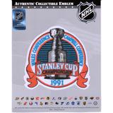 Pittsburgh Penguins vs. Minnesota North Stars Unsigned 1991 Stanley Cup Championship National Emblem Jersey Patch