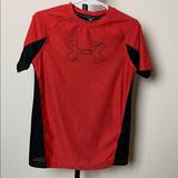 Under Armour Shirts & Tops | Kids Under Armour Red And Black Heat Gear Sz 6/6x | Color: Black/Red | Size: 6b