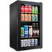 Ivation 126 Can Freestanding Beverage Refrigerator Glass | 33.1 H x 18.7 W x 17.3 D in | Wayfair IVABC1260BWH