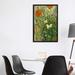 East Urban Home 'Butterflies & Poppies' by Vincent Van Gogh - Print Metal in Green/White | 60 H x 40 W x 1.5 D in | Wayfair