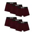 Snocks Mens Boxers Red Size 2XL (XXL) Boxer Shorts Men Red Mens Underwear Multipack Men's Boxer Shorts Trunks Briefs Gifts for Men Present