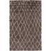 Gray 60 x 0.51 in Area Rug - Mistana™ Teen Josue Abstract Hand-Knotted Shag Wool Eggplant/Light Area Rug Wool | 60 W x 0.51 D in | Wayfair