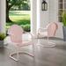 Hashtag Home Burley Patio Dining Armchair in Pink | 37.88 H x 20.5 W x 20.5 D in | Wayfair 303AAEB3AB52441FA96216A12D939A9E