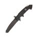Extrema Ratio Glauca B1 Linerlock Folding Knife 4 1/4in Black Bohler N690 SS Pointed Double Edge Blade Black 0139-BLK