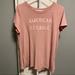 American Eagle Outfitters Tops | American Eagle Tee L | Color: Pink | Size: L