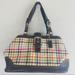 Coach Bags | Coach Rainbow Plaid Brown Leather Shoulder Bag | Color: Brown/White | Size: Os