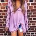 Free People Tops | Free People Purple Tunic Dress | Color: Purple | Size: Xs