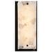 Alabaster Rocks Carmel 16" High Matte Black LED Outdoor Wall Light