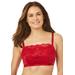 Plus Size Women's Lace Wireless Cami Bra by Comfort Choice in Classic Red (Size 48 DDD)