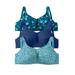 Plus Size Women's 3-Pack Front-Close Cotton Wireless Bra by Comfort Choice in Deep Teal Assorted (Size 40 G)