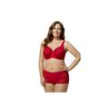 Plus Size Women's Full-Lace Underwire Bra by Elila in Red (Size 44 DD/E)