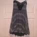 Free People Dresses | Beautiful Free People Strapless Mini Dress Large | Color: Black/Blue | Size: L