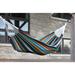 Arlmont & Co. Vivere Lewes Raegan Double Cotton Hammock w/ Superior Polyester End Strings (450 lb Capacity) Cotton in Red/Gray/Green | Wayfair