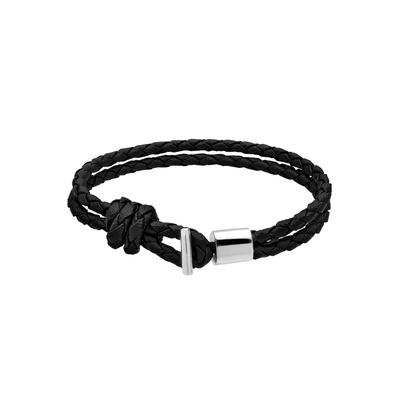 KUZZOI - Kunstleder Geflochten 925 Silber Herrenschmuck 1 ct Herren