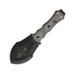 TOPS Knives Tracker Digger Knife 10.5in Overall 4.75in Black Traction Coated Double Edge 1095Hc Steel Blade Black Linen Micarta Handle Black Nylon