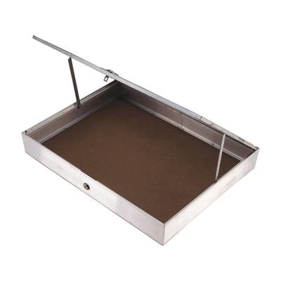 Displays Aluminum Display Case One Piece Aluminum Frame With Tempered Glass Top Measures 24 1/4in X 18in X 3 1/4in Full Length Piano Hinge Opens From