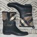 Burberry Shoes | Burberry Rainboots | Color: Black/Tan | Size: 7.5
