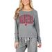 Women's Concepts Sport Gray Wisconsin Badgers Mainstream Terry Long Sleeve T-Shirt