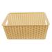 YBM Home Organizer Plastic Basket Plastic in Brown | 7.5 H x 10 W x 15.25 D in | Wayfair ba426vc-beige