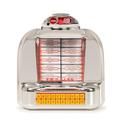 Crosley Electronics Jukebox Radio in Gray | 6.38 H x 6 W x 3.46 D in | Wayfair CR1120A-SI