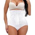 ShaperQueen 1010 Womens Best Waist Cincher Body Shaper Trainer Girdle Faja Tummy Control Underwear Shapewear (Plus Size) - white - XXL