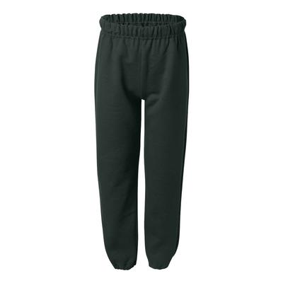 Gildan G182B Youth Heavy Blend Sweatpant in Forest Green size Medium | Cotton Polyester G18200B, 18200B