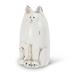 Red Barrel Studio® Delaynee Sitting Cat Figurine Resin in Blue/White | 6 H x 4 W x 2 D in | Wayfair 84B7AB46CC884F19A5267BA74C5C45ED