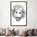 East Urban Home Albert Einstein by Octavian Mielu - Painting Print Canvas/Metal in Gray | 60 H x 40 W x 1.5 D in | Wayfair