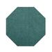 Blue/Green 144 x 144 x 0.5 in Area Rug - Ebern Designs Ambers Binded Teal Area Rug Polyester | 144 H x 144 W x 0.5 D in | Wayfair