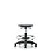 Inbox Zero Height Adjustable Lab Stool Plastic/Metal in Gray/Black | 27 H x 25 W x 25 D in | Wayfair F4DCA2303A6641BD93EC0CD912238A2C