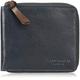 Ted Baker Men's KEROLA Leather Zip Around Bifold Wallet Navy Blue