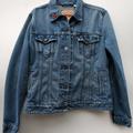 Levi's Jackets & Coats | Levi's Denim Trucker Jean Jacket Embroidered Tatoo | Color: Blue | Size: M