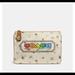 Coach Bags | Coach Turnlock Pouch 26 With Rainbow Coach Badge | Color: Cream | Size: Os