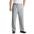 Men's Big & Tall Knockarounds® Full-Elastic Waist Pants in Twill or Denim by KingSize in Light Grey (Size 5XL 40)