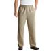 Men's Big & Tall Knockarounds® Full-Elastic Waist Pants in Twill or Denim by KingSize in True Khaki (Size 6XL 40)