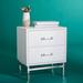 Everly Quinn Seviervillle 2 - Drawer Nightstand Wood in White | 26 H x 21.7 W x 16.1 D in | Wayfair 02D4D449B8E746A4977A90E24E71DB5B