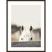 Birch Lane™ Equine Crop by Robert Cadloff - Picture Frame Photograph Print on Paper Metal in Gray/White | 40 H x 30 W x 2 D in | Wayfair