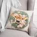 Harper Orchard Baby Cow in Wreath Square Pillow Cover & Insert Polyester/Polyfill blend | 18 H x 18 W x 1.5 D in | Wayfair