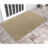 Matterly Waterhog Lattice Indoor Outdoor Door Mat Synthetics in Black | 0.375" H x 72" W x 48" D | Wayfair 20783500046