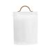 Gracie Oaks Metal 2 qt. Pet Treat Jar Metal in White | 8 H x 5.5 W x 5.5 D in | Wayfair 6D6AEAD052934F708588BBDE8798D695