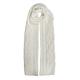 Dents Women's Metallic Cable Knit Scarf WINTER WHITE ONE