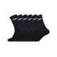 Socken Herren rutschfest, Sportsocken Herren, Bewegungsfreiheit, Empfindliche Haut (6er Pack), Schwarz, 39/42