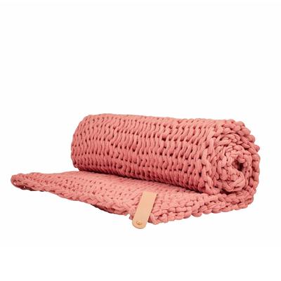 adorist. - Grobstrickdecke Juna Chunky Knit, vegan, rosa Wohndecke 1 ct