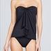 Ralph Lauren Swim | Lauren Ralph Lauren Flyaway Bandeau Tummy-Control | Color: Black | Size: 8