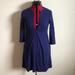 J. Crew Dresses | J Crew Sweater Dress Size Xs, Blue V-Neck | Color: Blue | Size: Xs