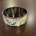 Coach Jewelry | Coach Silver And White Bangle | Color: Silver/White | Size: Os