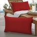 Winston Porter Alasca Knife Edge Indoor/Outdoor Throw Pillow Polyester/Polyfill/Acrylic in Red | 16 H x 26 W x 13 D in | Wayfair WF647711SP