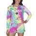 "Women's Concepts Sport Washington Wizards Velodrome Tie-Dye Long Sleeve Top & Shorts Set"